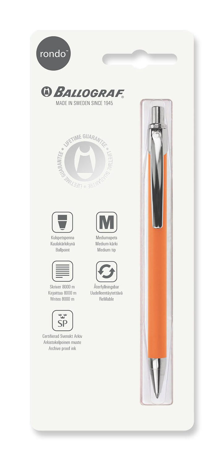 BALLOGRAF® Rondo Soft Kugelschreiber 1.0 mm Blau BALLOGRAF® Rondo Soft Kugelschreiber 1.0 mm Blau